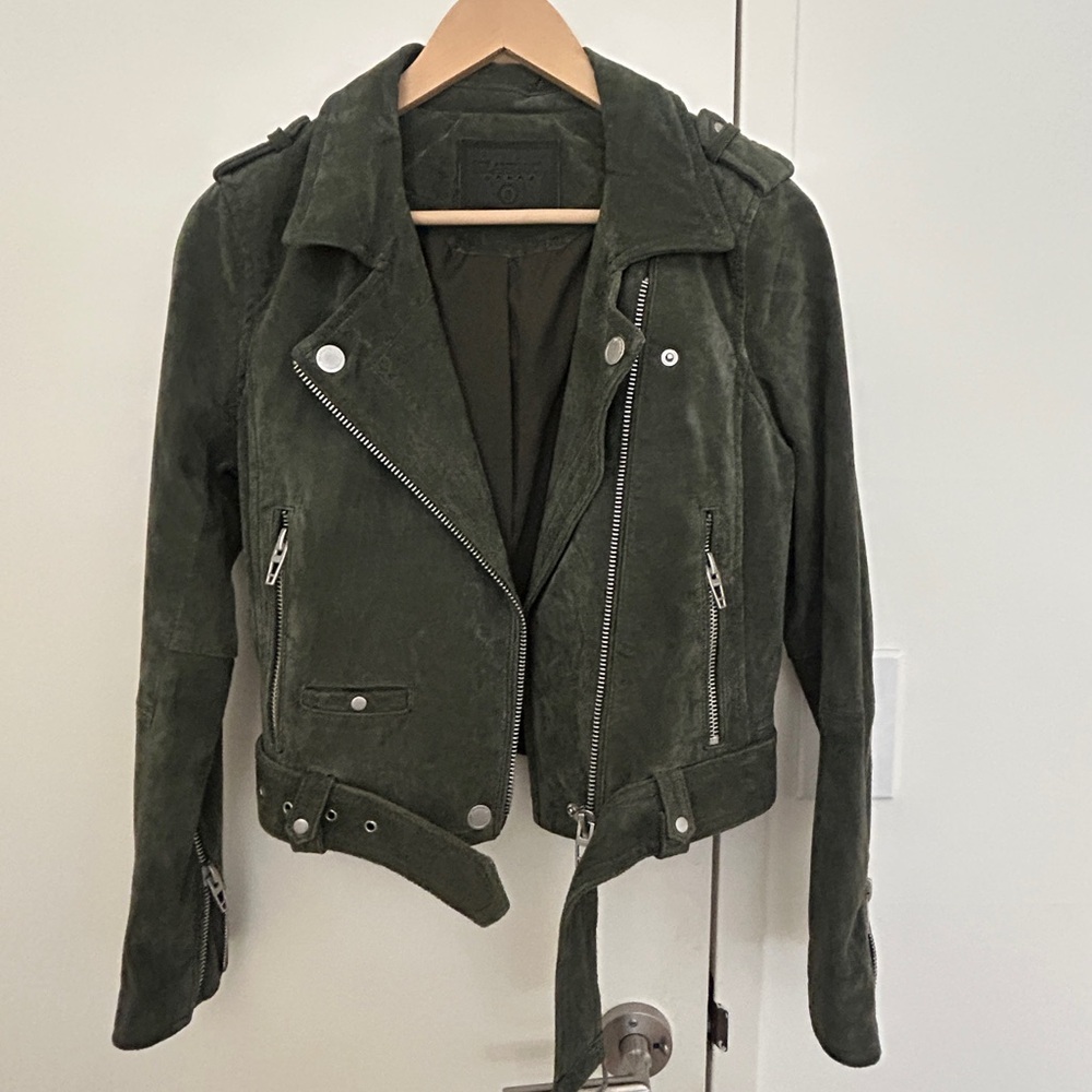 BLANKNYC Suede Moto Jacket size small